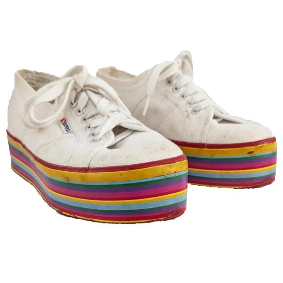 Superga Rainbow Platform Sneakers - Picture 3 of 7